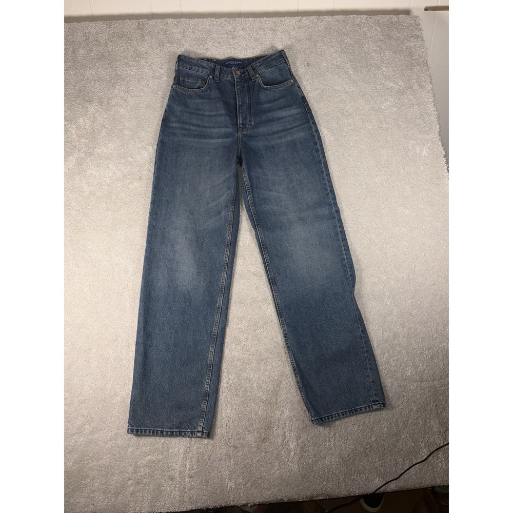 SCOTCH & SODA THE RIPPLE HIGH RISE STRAIGHT FIT WOMENS BLUE JEANS‎ SIZE 28x32
